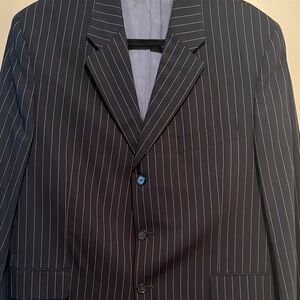 Unisex blazer oversized look for ladies size 10 pin striped